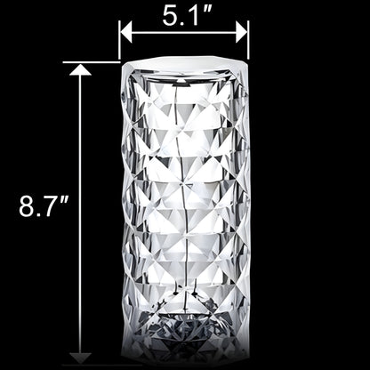 Kristall-Rosen-Lampe